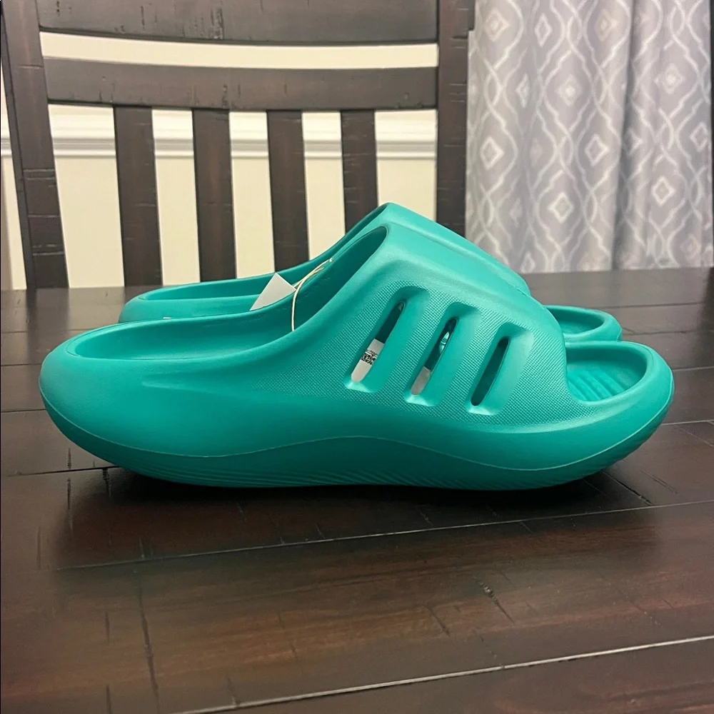 Adidas Adifom IIInfinity Slides Sandals Shoes Teal JQ2637 Mens Size 9 Women’s 10